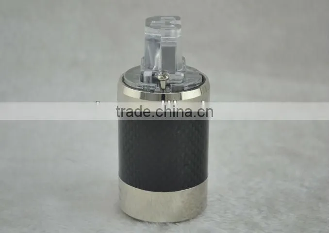 Acrolink Rhodium Plated Mains Power Plug Carbon Fiber IEC Connector Cable Cord