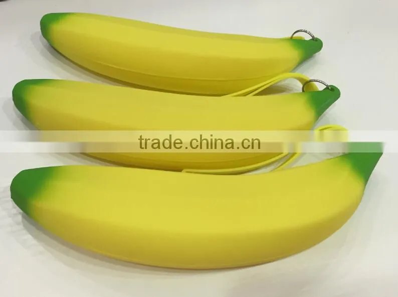 Wholesale price banana shape silicone coin bag with good quality