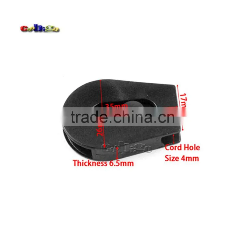 Cord Lock Ends Stopper Drawstring Sliding Plastic Wheel Pull-Strings Works Well For Shoe Cloth Bag #FLS094
