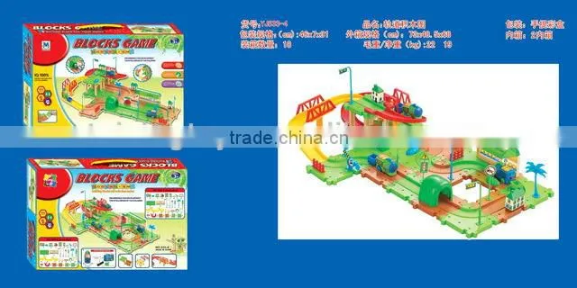 2013 Plastic B/O Intelligent Railway Block Set Toys For Kids
