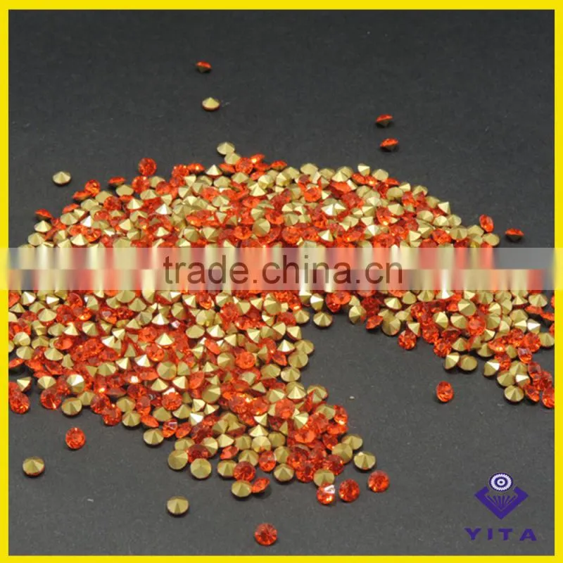 Wholesale Hyacinth price pointback crystal glass chaton stones