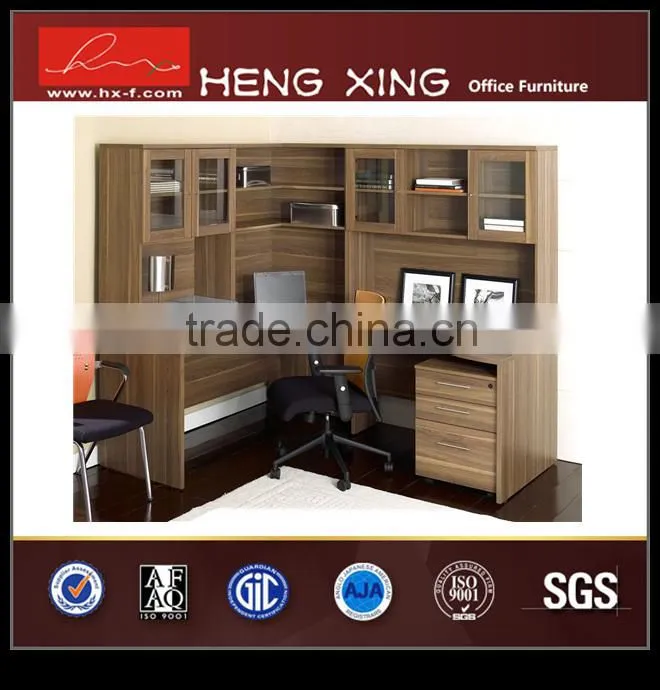 wooden director desk luxury executive desk with bookcase N0120