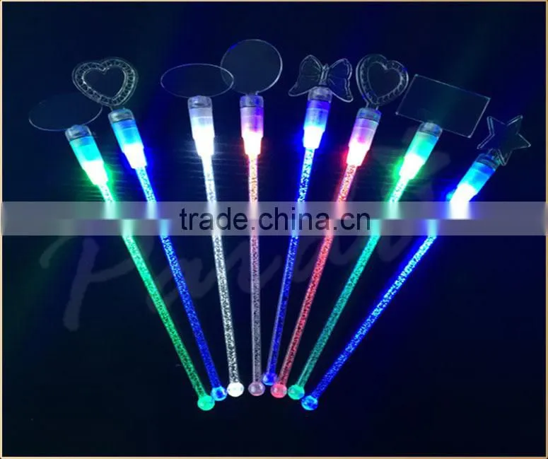 Wholesale high quality led glow swizzle stir sticks light in the dark