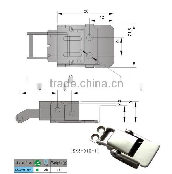 China SK3-010-1 spring latch for cabinet