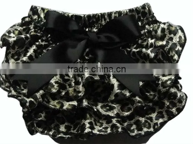 floral pint ribbon comfort ruffled girl baby bloomers wholesale