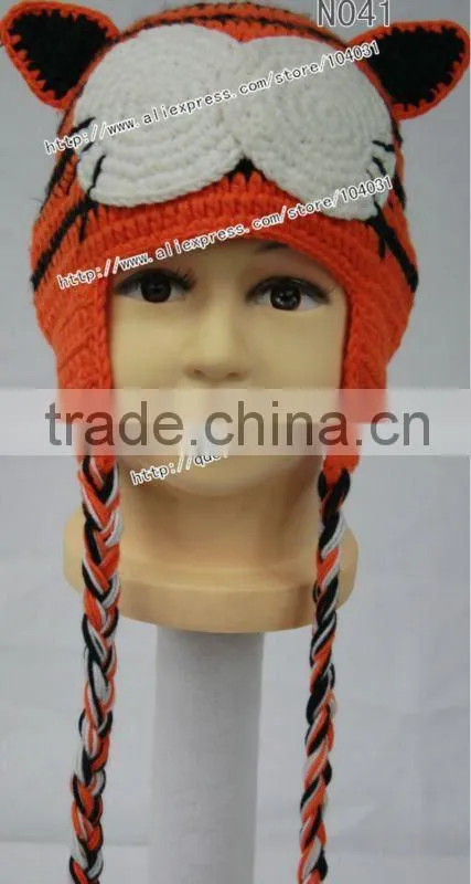 crochet hats tiger hat with cat ears tiger crochet beanie