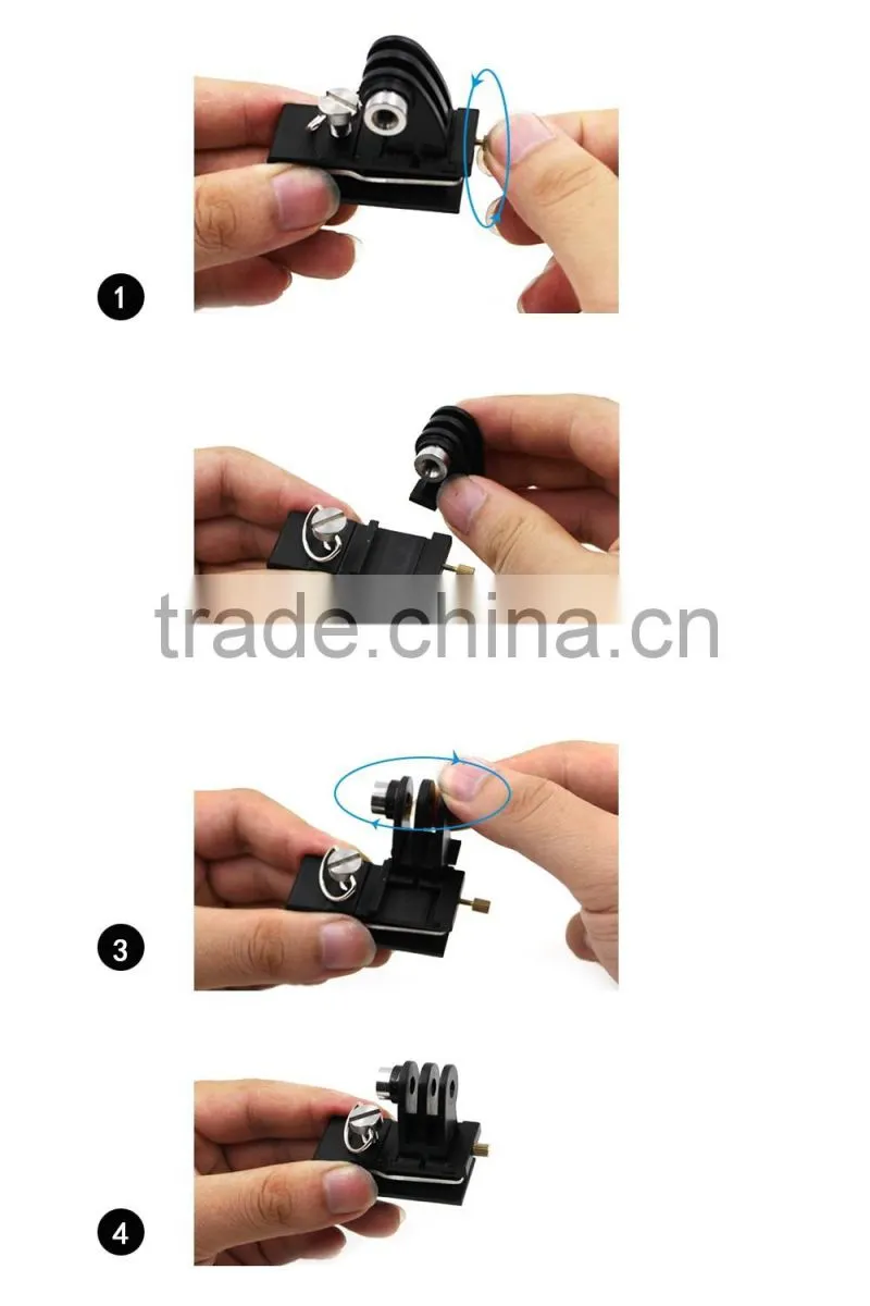 Multiple funtional Aluminum Alloy Hat clip mount for Xiaomi Yi 4K, Backpack clip mount for Xiaoyi