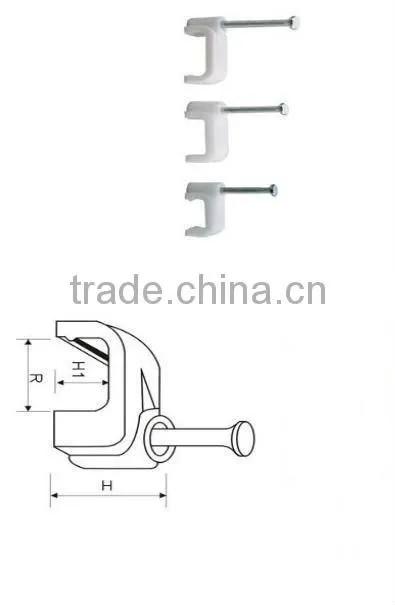 Adhesive cable clip/ wire nail cable clips