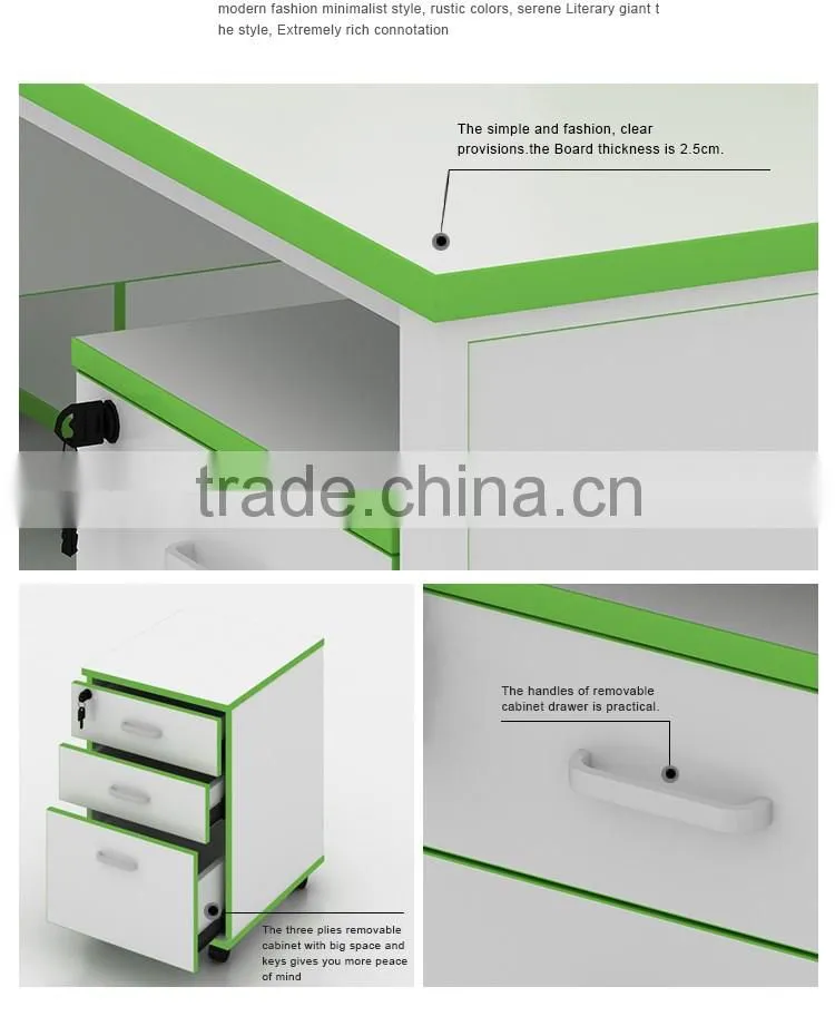 Modern metal frame office desk design