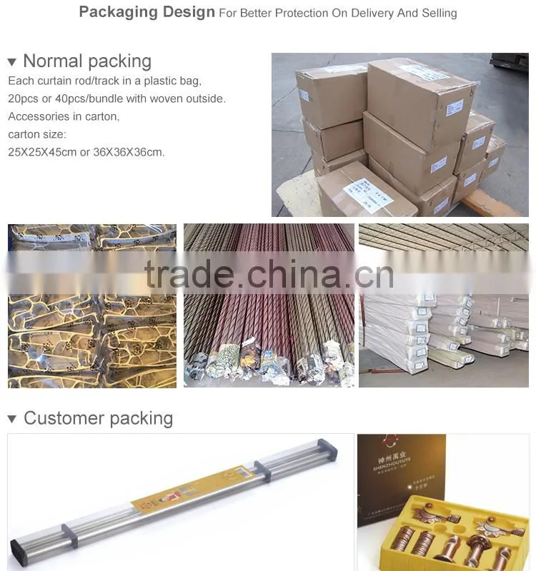 decorative roof 28mm curtain rod end caps for curtain rod set