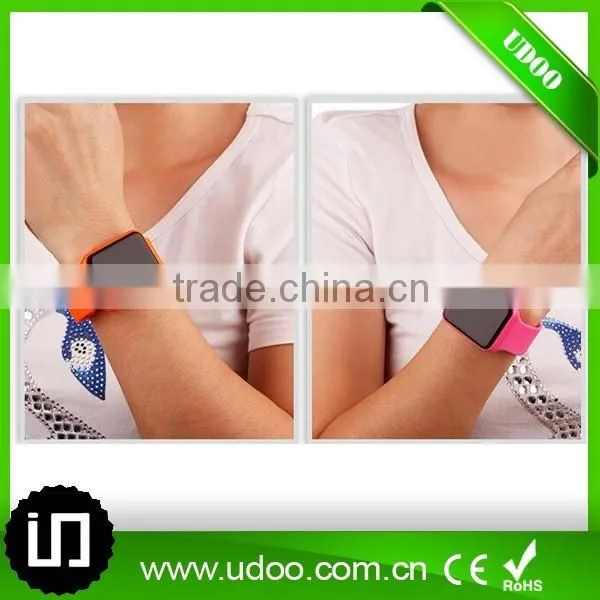 Digital movement silicone led watch,living water proof led watch
