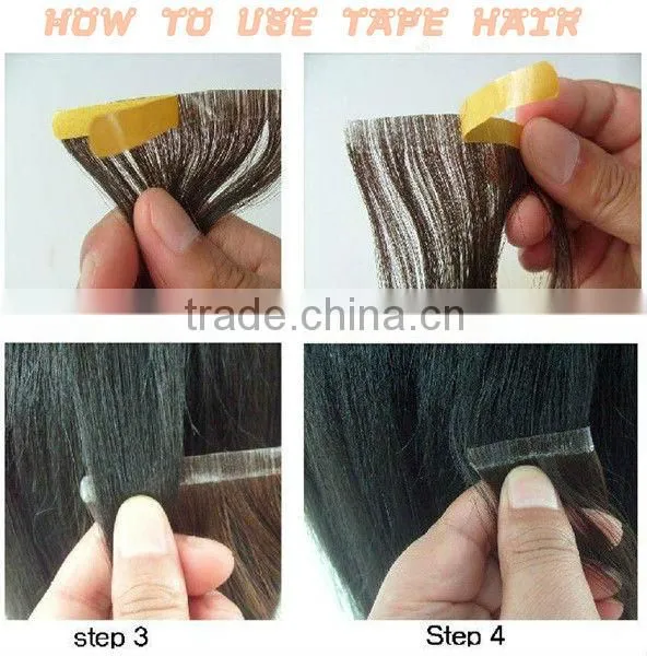 Tape Hair Extensions Tape In Raw Unprocessed 100% Brazilian Virgin Hair