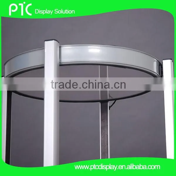 4 layers round aluminum advertising twister tower display
