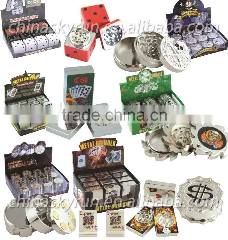 3pc painted plastic herb grinder tobacco grinder high quality