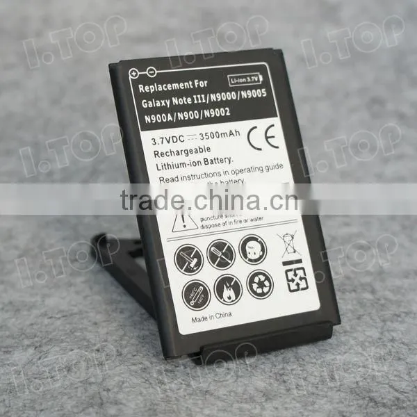 For Samsung Galaxy NOTE 3 N9000 N9100 battery,3.7V 3500mAh, Made in china