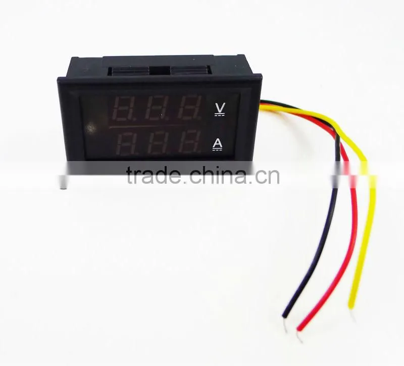 DC 4.5-30V 0-50A with shunt double Voltmeter Ammeter