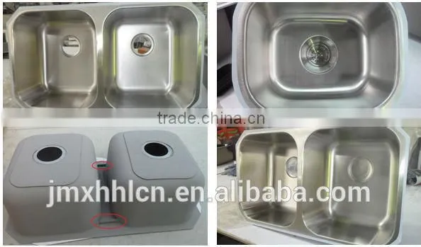 2015 hotsell 30/70 stainless steel kitchen sink