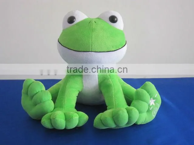 HI EN71 Cheap Custom Green Frog Plush Toy