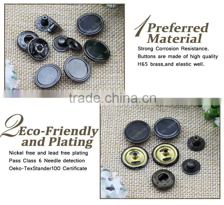 As Customized Logo Metal Button Snaps,Snap Fastener for Jacket