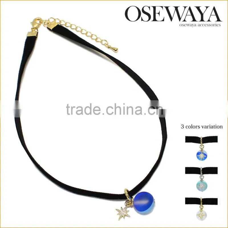 necklace jewelry accesory galaxy ball charm fancy chokers osewaya japan