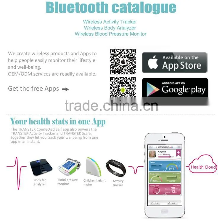 2016 Best selling black bluetooth smart watch bracelet