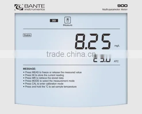 Bante900 Multifunction Water Quality Meter (Containing the 9 measurement modes)