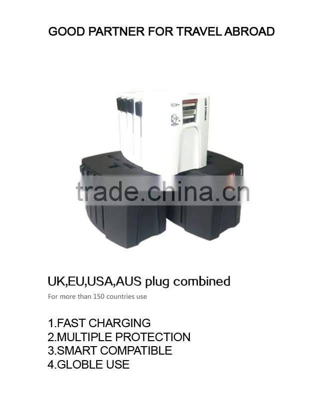 Universal Travel Adapter with USB Gobal Conversion Plug and Socket