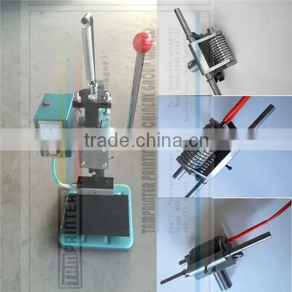 TAM-170 Manual Leather Hot Foil Stamping Machine with Letter Mould