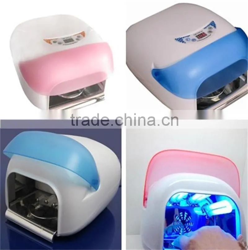 Pro. 36W Digital UV Gel Lamp Curing Tube Light Nail Art Dryer Salon 4 X 9W AC 110V 220V