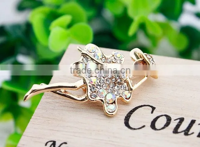 Fashion Crystal Woman Sexy Monroe Brooch