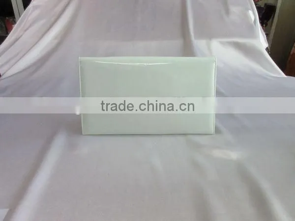PVC plain envelope clutch bag