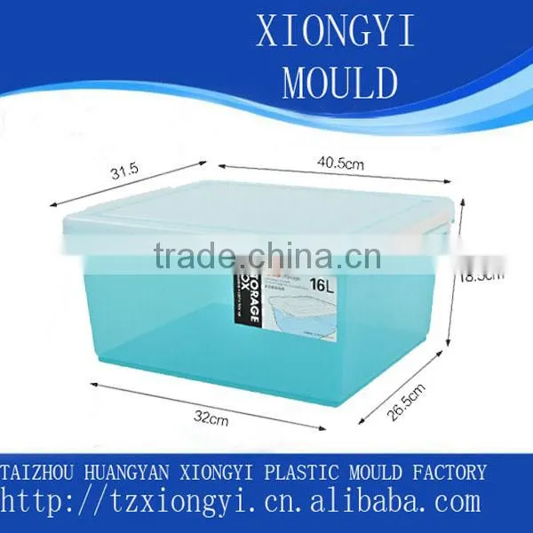custom EU standard plastic rectangular storage box mold manufacturer