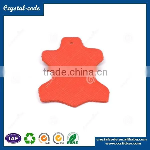 Clothing custom embossed leather label
