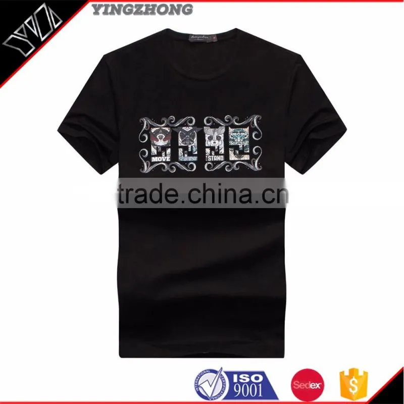 wholesale clothing 2016 High quality customprinted t-shirtOEM Plain mens all color shirt classic collar new design t shirt