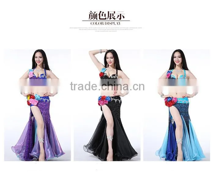 Professional Gorgeous Sexy & Elegant Belly Dance Performance Costume for Ladies