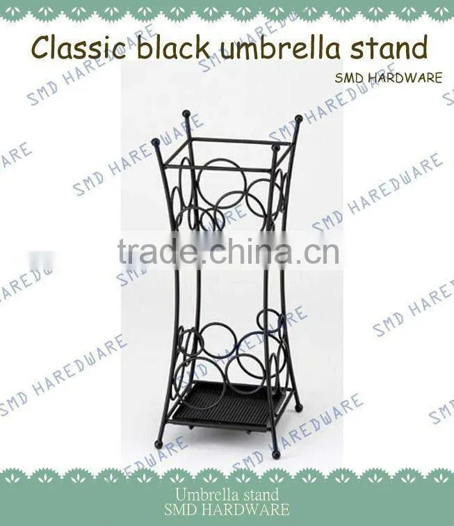Classic black umbrella stand