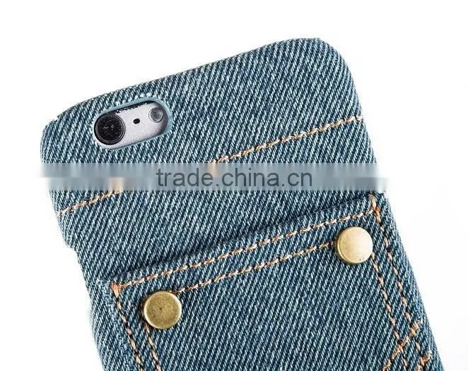 Jeans leather flip stand PU leather case for iphone, leather case for ipad