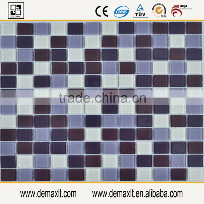 Polished machine cut glass tiles glass mosaics tiles