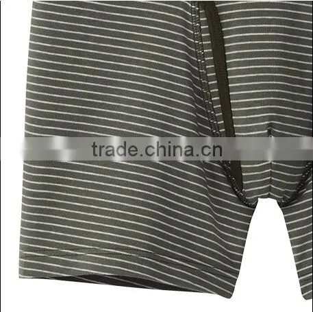 yarn dyed stripes boxer underwear for men