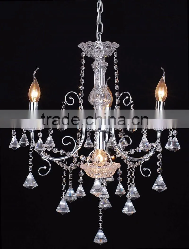WD-1815-3/5/8 Hot Sale 2016 Classic Chrom Iron K9 Crystal Chandelier