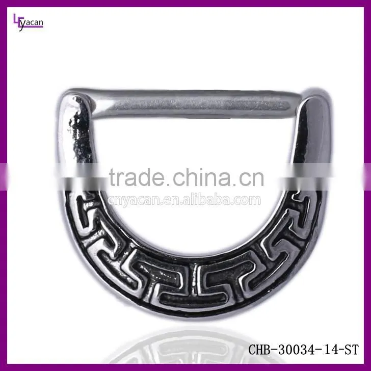 16G Stainless Steel Nipple Shield Stretching Jewelry
