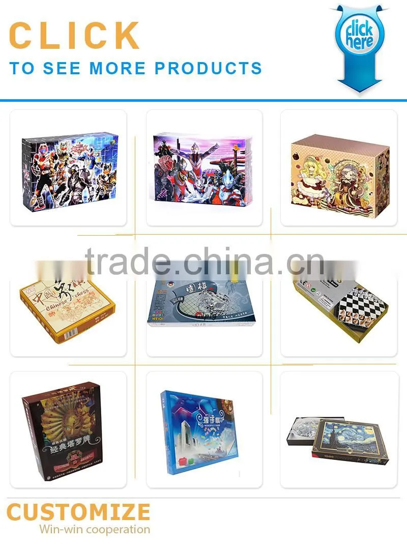 custom corrugated product package printing board game box