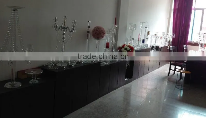 tall wedding centerpiece crystal candelabra hot sell table flower candelabra