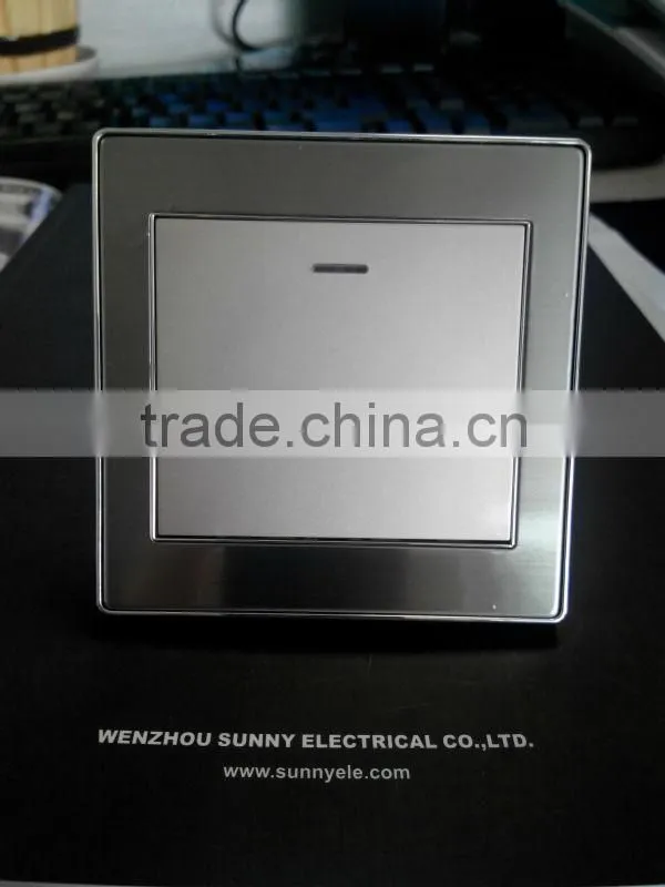 led push button wall light switch