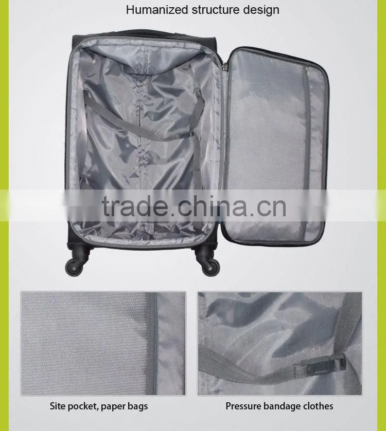 2016 latest style high quality oxford durable luggage travel bags in pcs set
