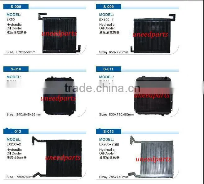 Factory direct supply Hitachi EX200-1 radiator