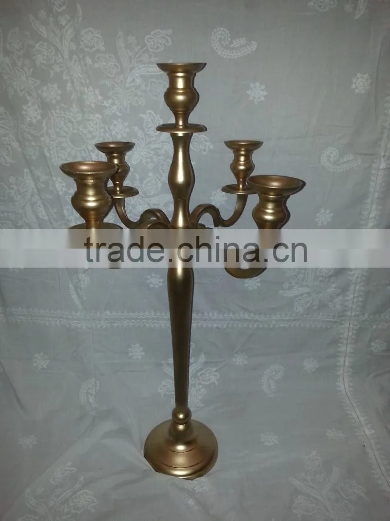 2016 hot product crystal beads candelabra wedding centerpieces