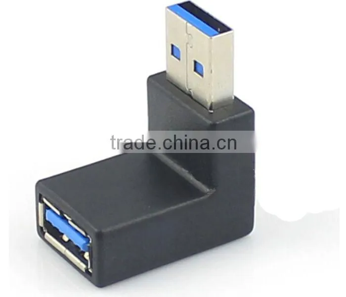 Male to Female 90 Degrees Right Angle USB 3.0 Conversion Adapter
