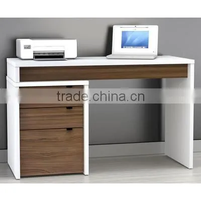 2015 New design Color Blocking cheap computer desk price white hign gloss computer desk table