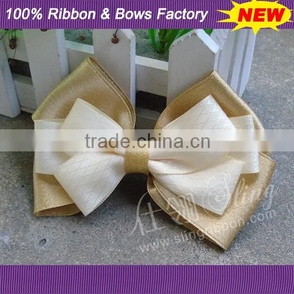 Satin Ribbon Bow With Alligator Clip